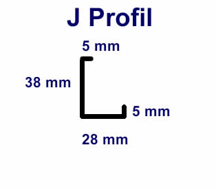 j profil ölçüleri